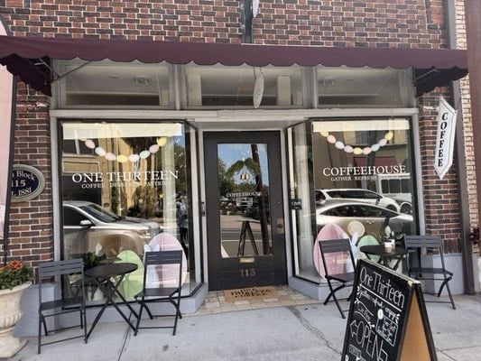 Storefront of One Thirteen Coffeehouse