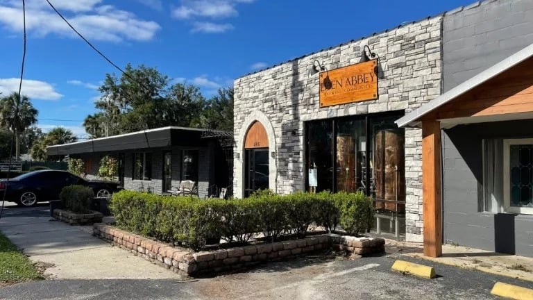 Storefront of Edden Abbey Brewing